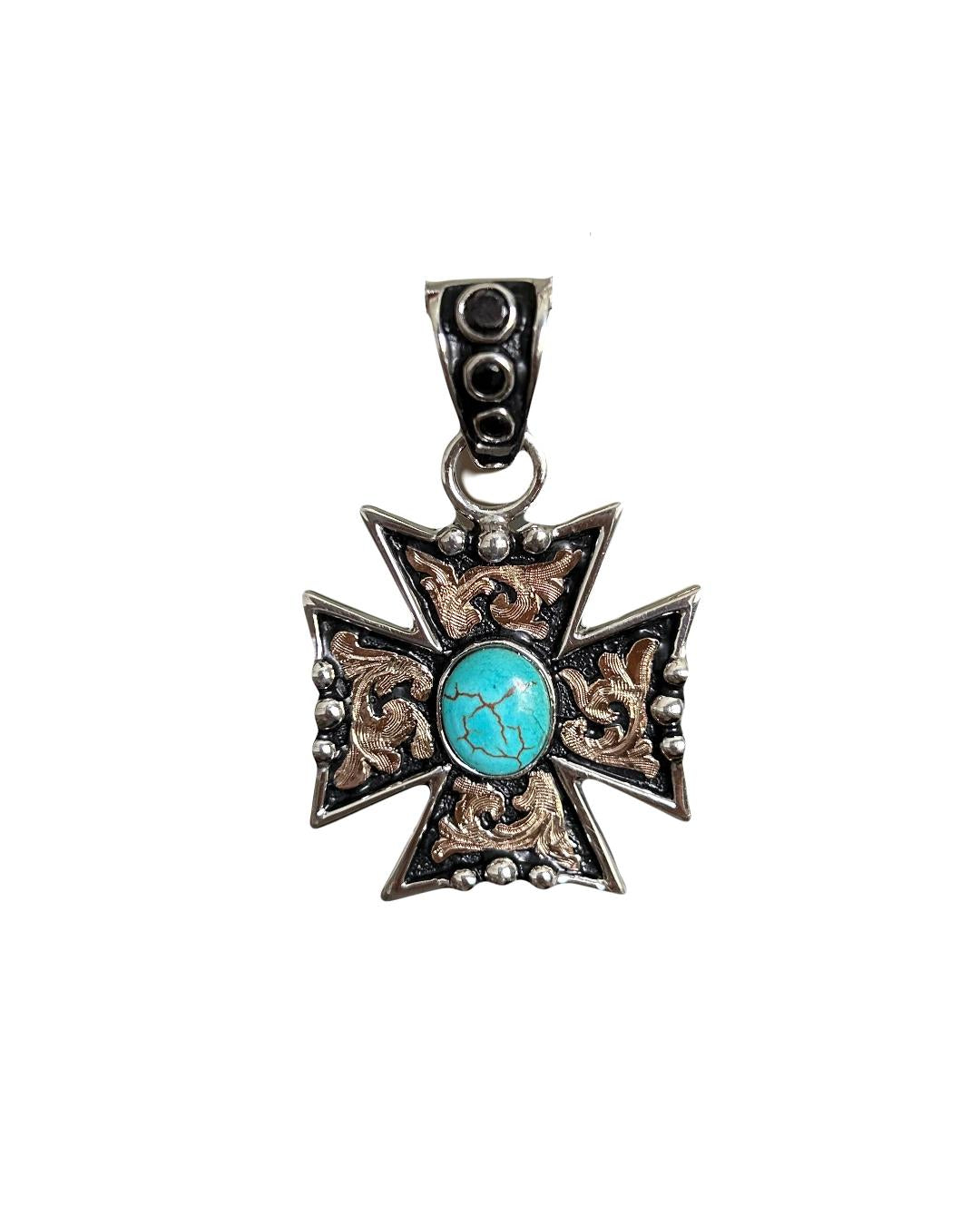 Bareback Rider Cross Pendant