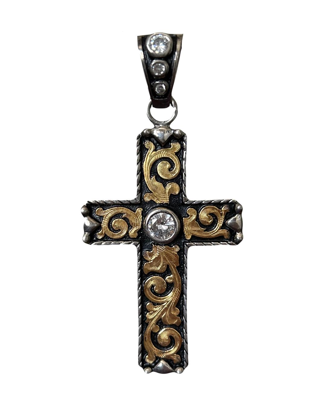 Large Western Cross Pendant