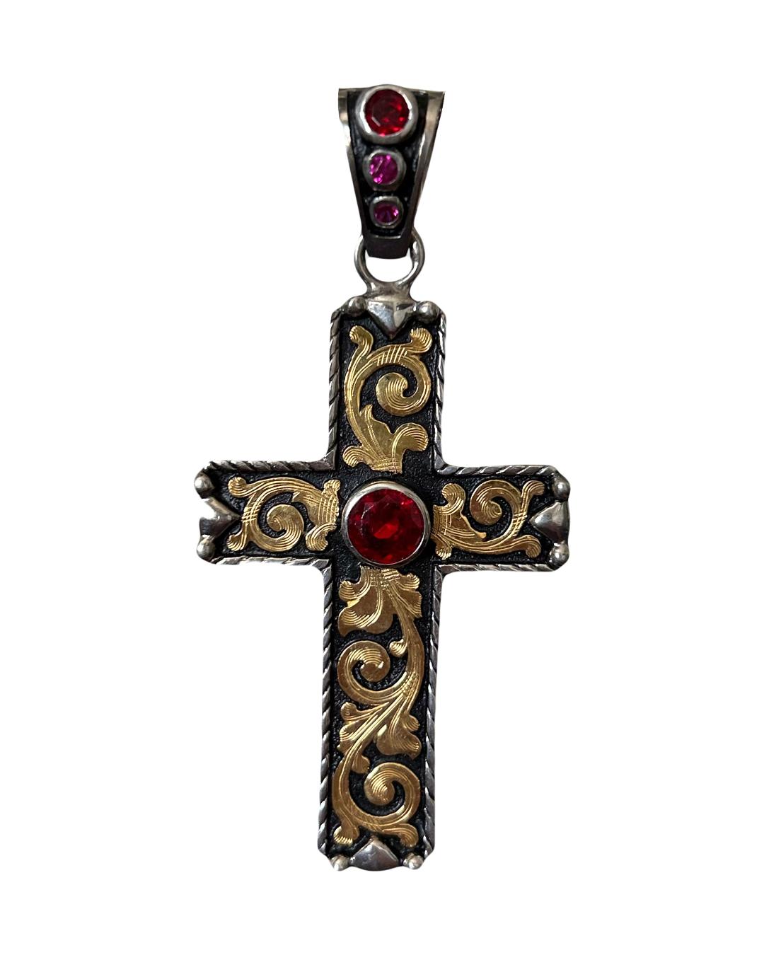 Large Western Cross Pendant