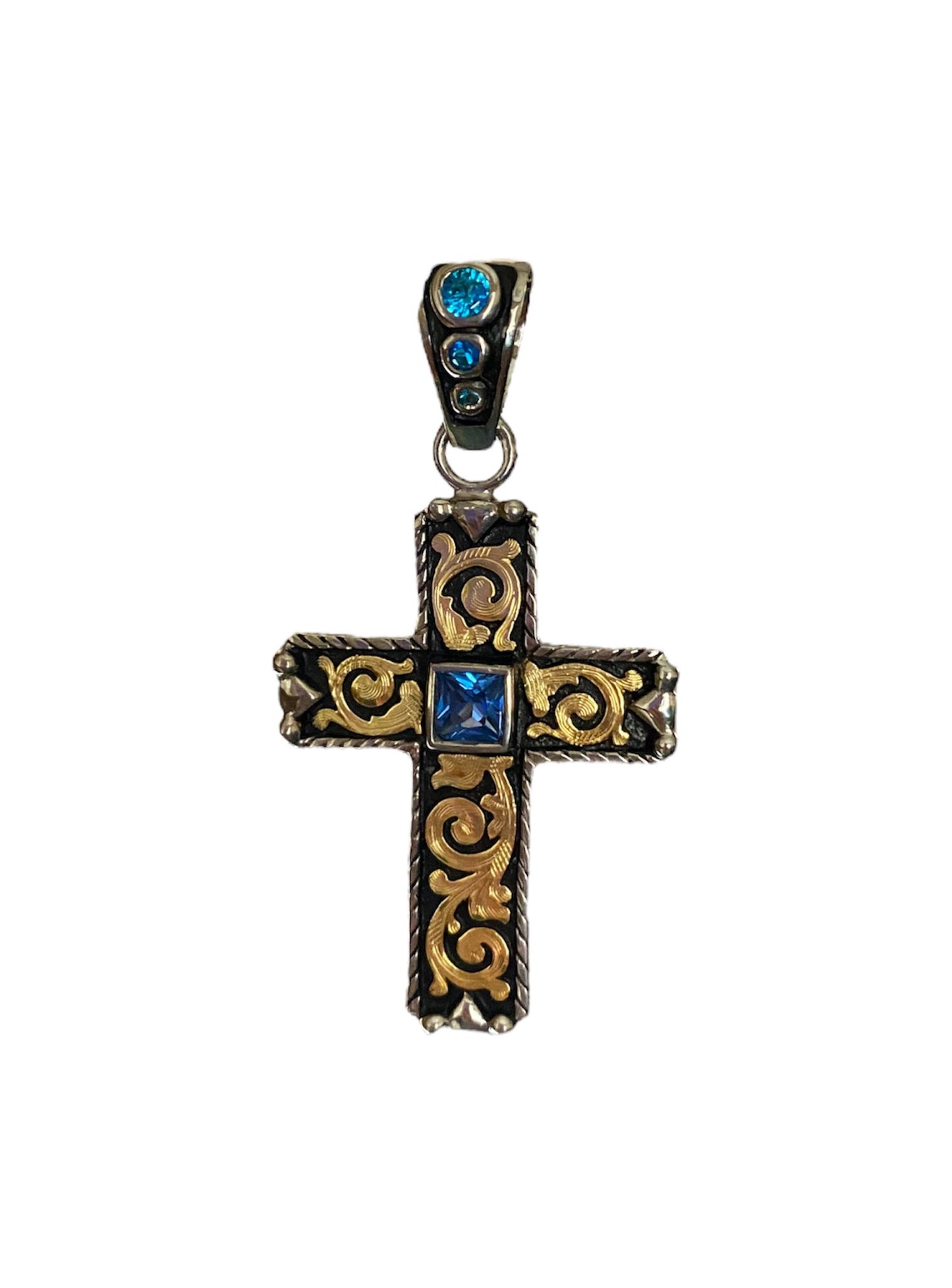 Small Western Cross Pendant
