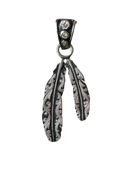 Silver Feathers Pendant