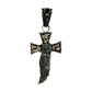 Feather Cross Pendant