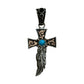 Feather Cross Pendant