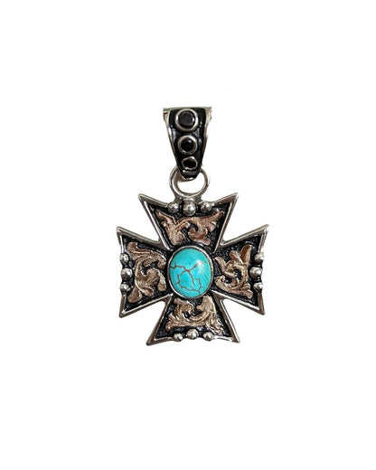 Turquoise Cross Pendant